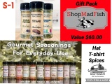 The Mad Fish Spice Combination Gift Pack! T-Shirt/Hat