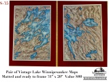 Pair of Lake Winnipesaukee Vintage Maps