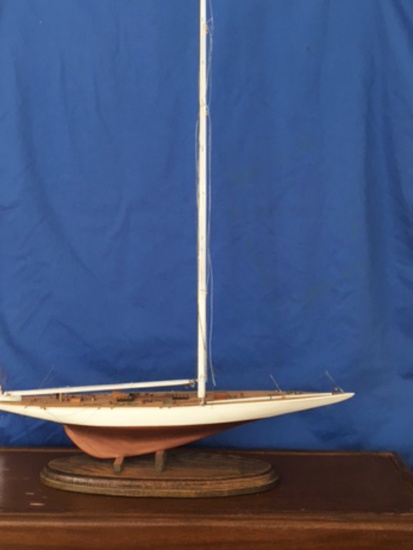 Model of RAINBOW, 1934 Americaâ€™s Cup Defender