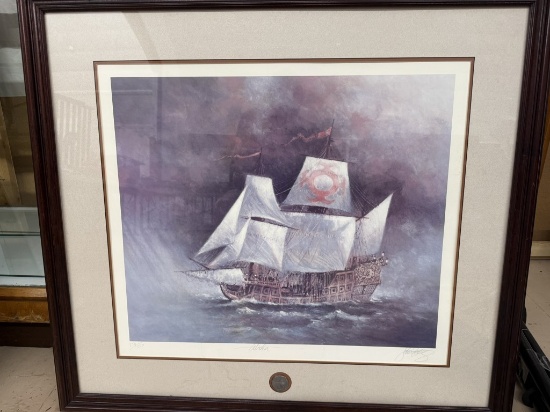 Atocha framed print with replica coin