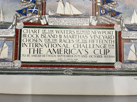 1934 Americas Cup Poster