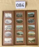 15 Local Lewistown, PA Postcards in frame