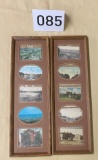 10 Local Lewistown, PA Postcards in frame