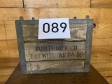 Wooden Purity milk crate