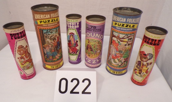 6 American Folklore Jigsaw Puzzles