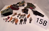 GI Joe Vehicles and 12 Figures