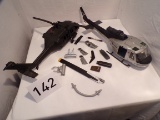 2 Toy Army Helicopters and Parts