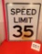 35 MPH Speed Limit Sign
