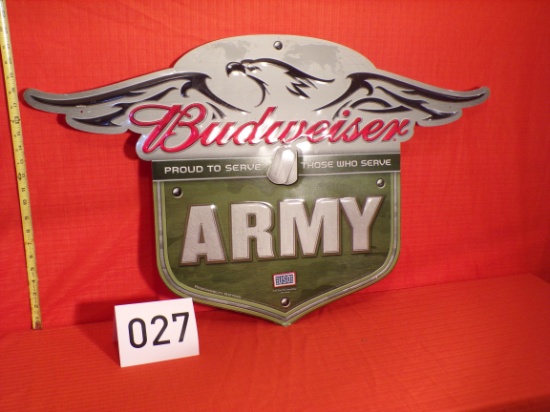 Budweiser Army Sign