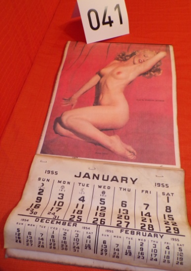 Vintage 1955 Marilyn Monroe Calendar