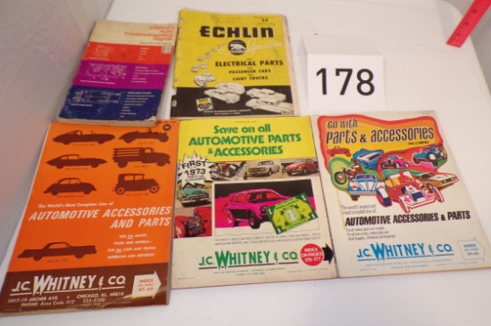 Lot Of Car Parts Booklets, Literature