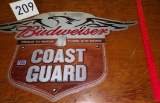 Budweiser Coast Guard Tin Sign