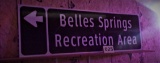 Belles Springs Recreation Area Sign