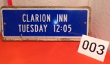 Clarion Inn Sign