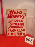 Dick Spahr Sign- Lewistown, PA