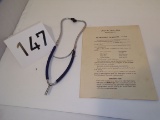 Snap- On Tool's Stethoscope Instruction And Non- Branded Stethescope