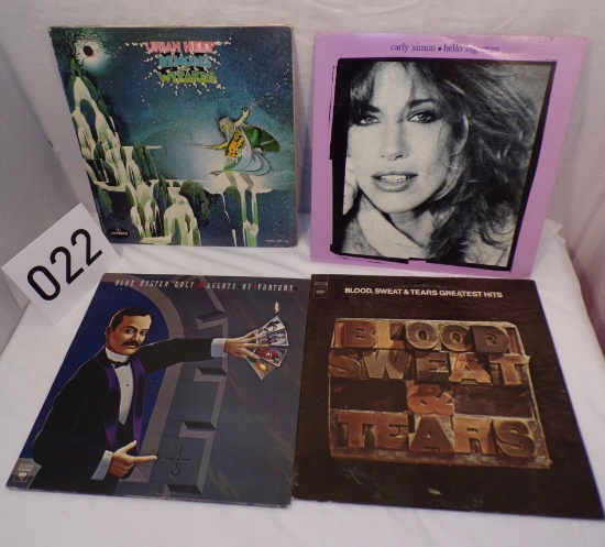 Record LOT- Uriah Heep, Carly Simon, Blue Oyster Cult, Blood, Sweat and Tears