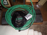 Shingles, hose and extension cord