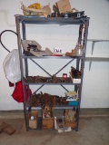 Shelving unit with vintage tools