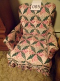 Vintage arm chair with cover