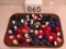 Approximately 60 sports hat gumball machine toys