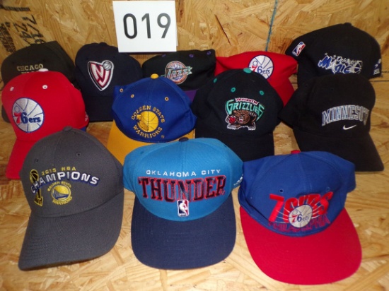 12 NBA hats