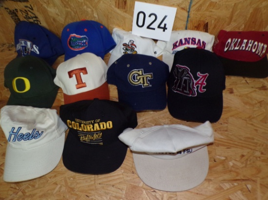 12 NCAA College hats