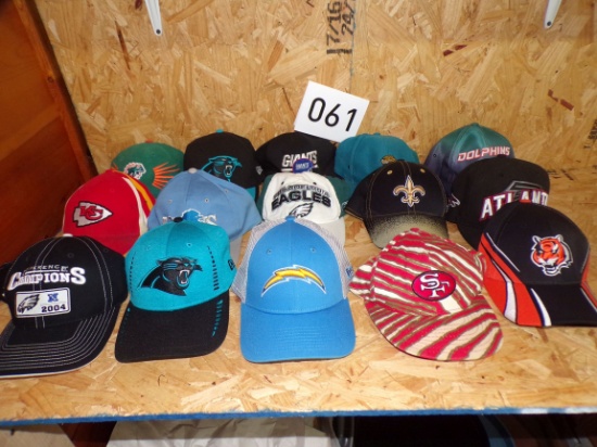 15 NFL hats