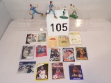 Lot of sports figures and cards