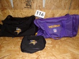 3 Minnesota Vikings bags
