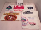 Lot of sports team towels