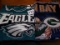 Philadelphia Eagles And Green Bay Packers Blankets/throws