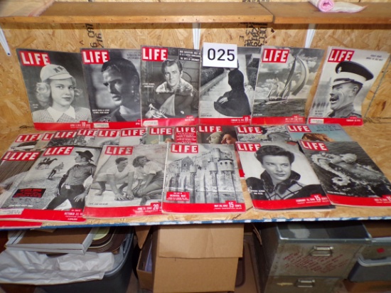Lot Of Approximately 24 Life Magazines