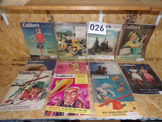 Lot Of 11 Collier's Magazines