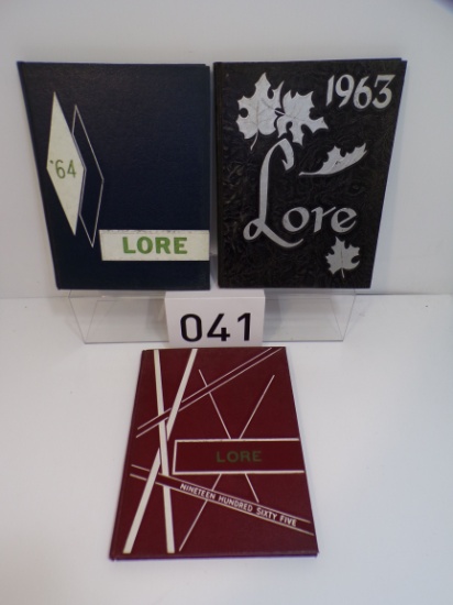 1963, 1964, 1965 Lore Yearbooks