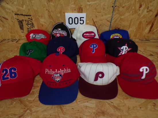 Lot Of 12 Philadelphia Phillies Hats