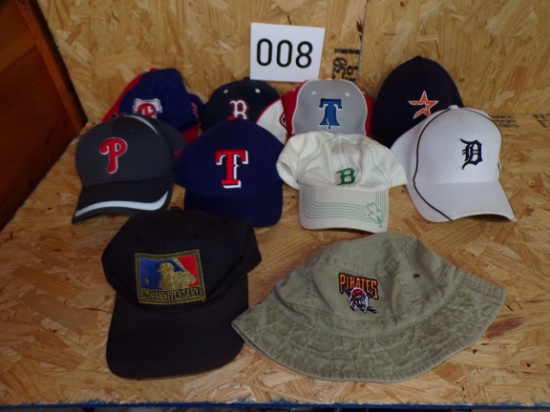 Lot Of 10 Mlb Baseball Hats