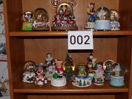 Lot of Misc. Snow Globes and Music Boxes