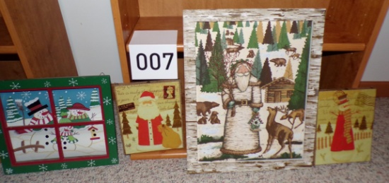 4 Pieces of Christmas Art