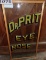 Antique Eye Doctor Reverse Painted Window