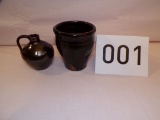 2 Pieces of Miniature Stoneware- Signed Bybee, KY