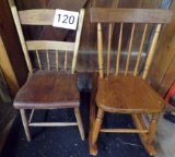 2 Plank Bottom Chairs