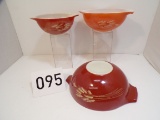 Pyrex Nested Wheat Bowls