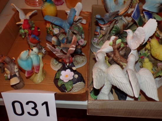 Collection of Ceramic Birds
