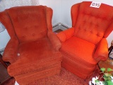 2 Orange Chairs