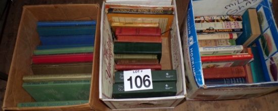 3 boxlots of books