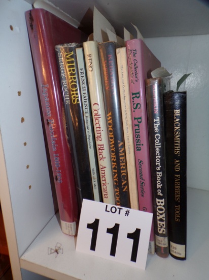 Lot of 9 Antique Reference books