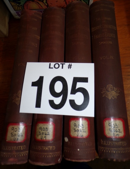 Lot of 4 The Library of Historic Characters and Famous Events books