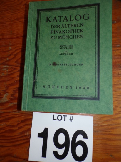 Katalog Der Alteren Pinakothek Zu Munchen