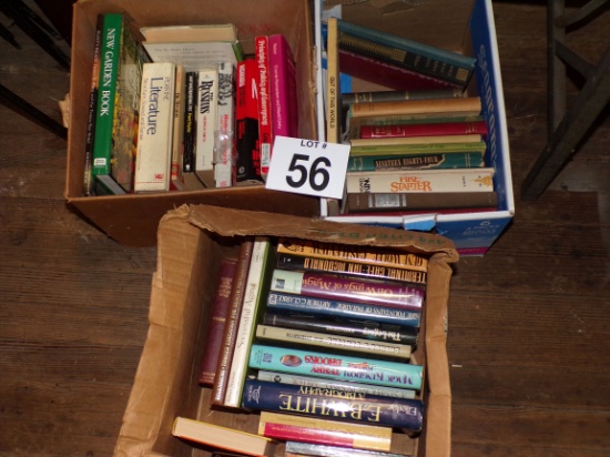 3 boxlots of books